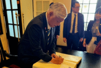 Japanese Defense Minister Gen Nakatani. (Instagram.com @gallefacehotel)