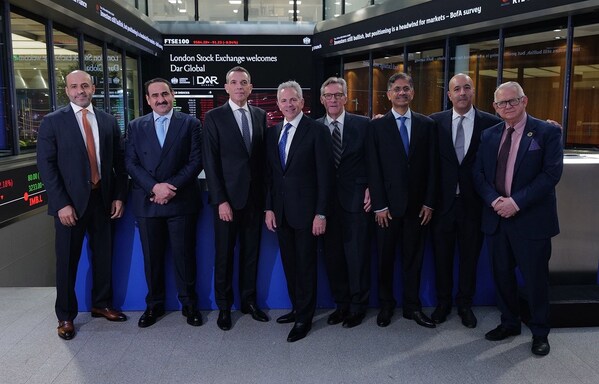 DAR GLOBAL RINGS THE LONDON STOCK EXCHANGE OPENING BELL AS SAUDI ARABIA REAL ESTATE OPENS TO THE WORLD