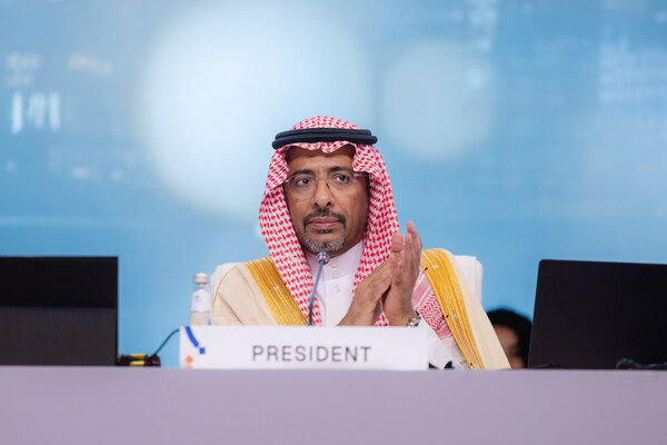 H.E. Bandar bin Ibrahim Alkhorayef, newly elected President of the 21st UNIDO General Conference
