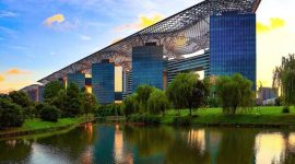 A view of the G60 Rafael Sky City in Songjiang district, Shanghai.